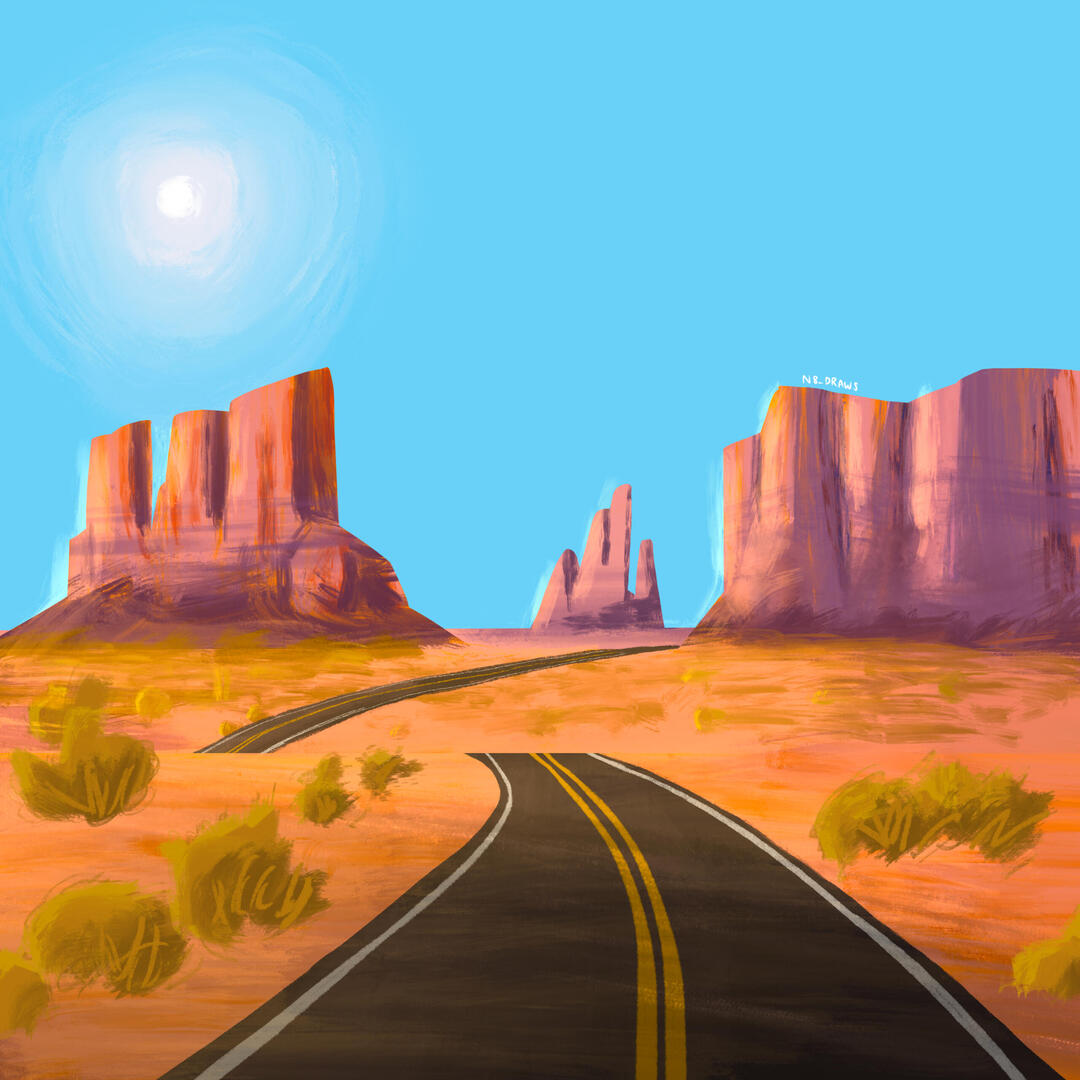 freelance illustration background painting by nate raia n8raia